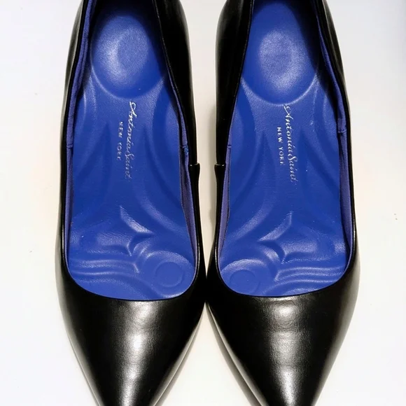 Antonia Saint Ny Shoes- comfortable Victoria Black High Heel pumps SzB10.5 - Picture 5 of 10